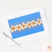 Sticker Rectangulaire plumérie (Enveloppe)