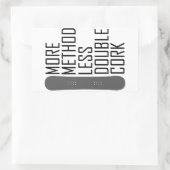 Sticker Rectangulaire Plus de méthode Moins de double liège (Sac)