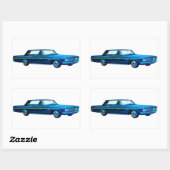 Sticker Rectangulaire Plymouth Sport Fury 1963 (Feuille)