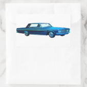 Sticker Rectangulaire Plymouth Sport Fury 1963 (Sac)