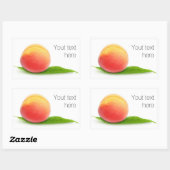 Sticker Rectangulaire Pocher sur une feuille (Feuille)