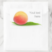 Sticker Rectangulaire Pocher sur une feuille (Sac)