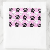 Sticker Rectangulaire Poches Noires Et Blanches Perdues Sur Arrière - pl (Sac)