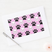 Sticker Rectangulaire Poches Noires Et Blanches Perdues Sur Arrière - pl (Enveloppe)