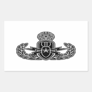 Sticker Rectangulaire Pochoir principal d'EOD