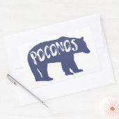 Sticker Rectangulaire Poconos (Enveloppe)