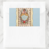 Sticker Rectangulaire Poème Saint Valentin Avec Cupide (Sac)