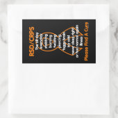 Sticker Rectangulaire Poignardant Brûlant Tordant...RSD/CRPS (Sac)