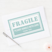 Sticker Rectangulaire Poignée fragile avec soin Mailing et emballage (Enveloppe)
