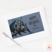 Sticker Rectangulaire Poings Batman | Joyeuses fêtes (Enveloppe)