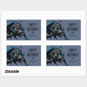 Sticker Rectangulaire Poings Batman | Joyeux anniversaire (Feuille)