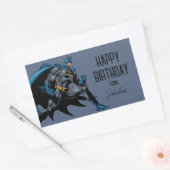 Sticker Rectangulaire Poings Batman | Joyeux anniversaire (Enveloppe)