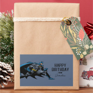 Sticker Rectangulaire Poings Batman   Joyeux anniversaire