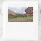 Sticker Rectangulaire Point de repère de Trail Rock Post Trail (Sac)