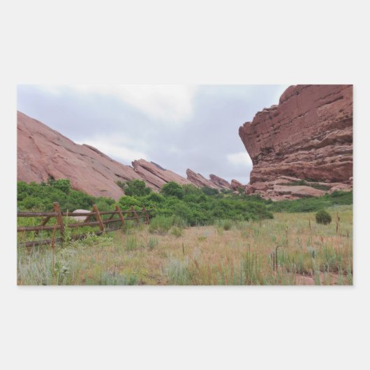 Sticker Rectangulaire Point de repère de Trail Rock Post Trail (Devant)