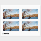 Sticker Rectangulaire Point élevé (Feuille)