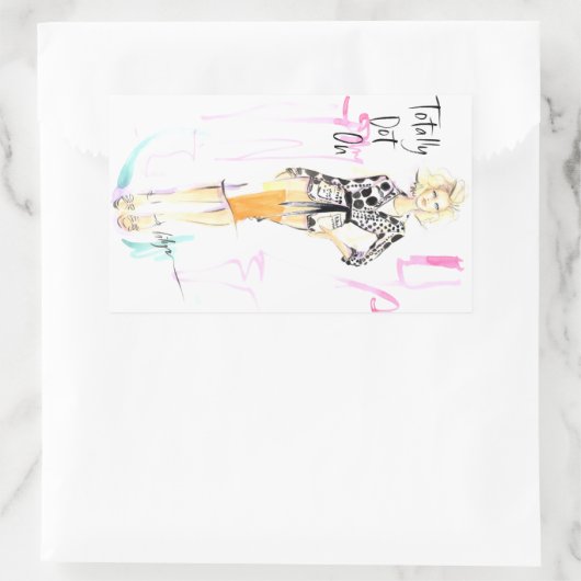 Sticker Rectangulaire Point total activé (Sac)