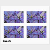 Sticker Rectangulaire Pointe de Noël pourpre (Feuille)