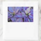 Sticker Rectangulaire Pointe de Noël pourpre (Sac)