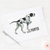 Sticker Rectangulaire pointeur anglais (Enveloppe)