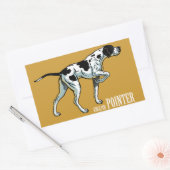 Sticker Rectangulaire pointeur anglais (Enveloppe)