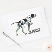 Sticker Rectangulaire pointeur anglais (Enveloppe)