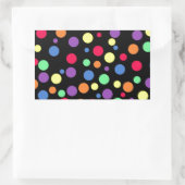 Sticker Rectangulaire Points colorés vibrants (Sac)