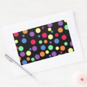 Sticker Rectangulaire Points colorés vibrants (Enveloppe)