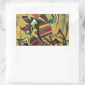 Sticker Rectangulaire Points de Kandinsky Toile Peinture Abstraite (Sac)