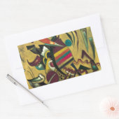 Sticker Rectangulaire Points de Kandinsky Toile Peinture Abstraite (Enveloppe)