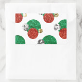 Sticker Rectangulaire points de noël séquentiel (Sac)