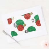 Sticker Rectangulaire points de noël séquentiel (Enveloppe)