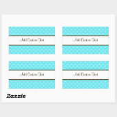 Sticker Rectangulaire Pois bleu (Feuille)