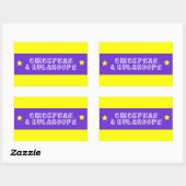 Sticker Rectangulaire Pois chiches et houblons (Feuille)