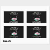 Sticker Rectangulaire Poison de Flamingo | People Should Seriously Flami (Feuille)