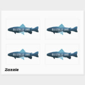 Sticker Rectangulaire Poisson Beltzville Lake Pennsylvanie (Feuille)