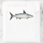 Sticker Rectangulaire Poisson-chat soldat (Sac)