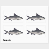 Sticker Rectangulaire Poisson de petite taille (Feuille)