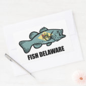Sticker Rectangulaire Poisson Delaware (Enveloppe)