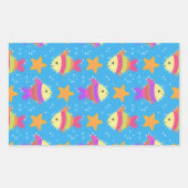Sticker Rectangulaire Poisson Et Motif D'Épée (Devant)