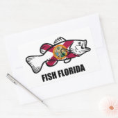 Sticker Rectangulaire Poisson Floride (Enveloppe)