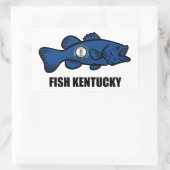 Sticker Rectangulaire Poisson Kentucky (Sac)