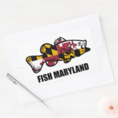 Sticker Rectangulaire Poisson Maryland (Enveloppe)