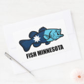 Sticker Rectangulaire Poisson Minnesota (Enveloppe)
