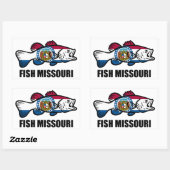 Sticker Rectangulaire Poisson Missouri (Feuille)