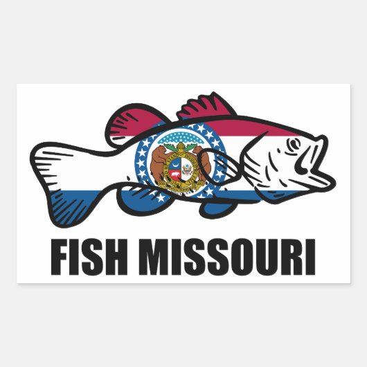 Sticker Rectangulaire Poisson Missouri (Devant)