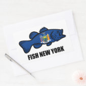 Sticker Rectangulaire Poisson New York Bass (Enveloppe)