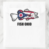 Sticker Rectangulaire Poisson Ohio (Sac)