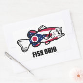 Sticker Rectangulaire Poisson Ohio (Enveloppe)