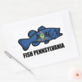 Sticker Rectangulaire Poisson Pennsylvanie (Enveloppe)
